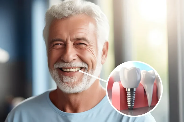 homem implante dentario